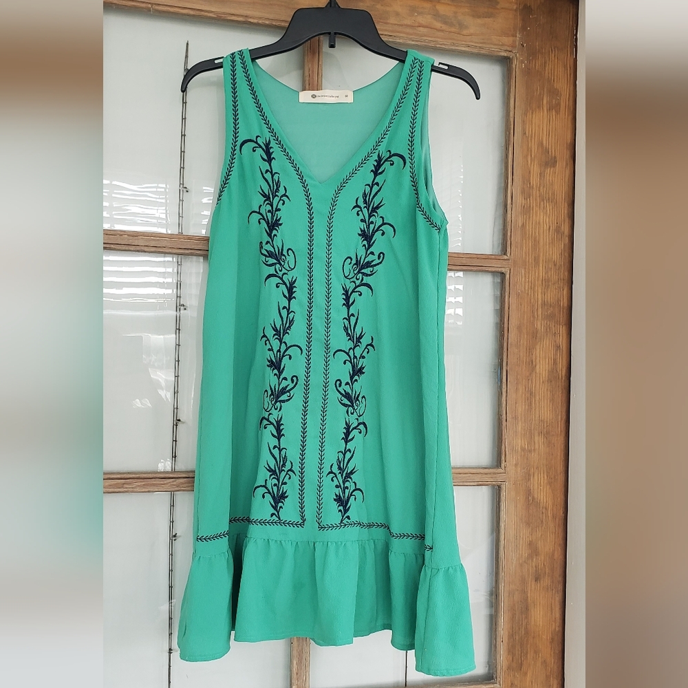 Green Loose Fitting Dress